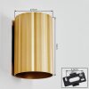 Fonir Lampade Up & Down, Applique Oro, 1-Luce