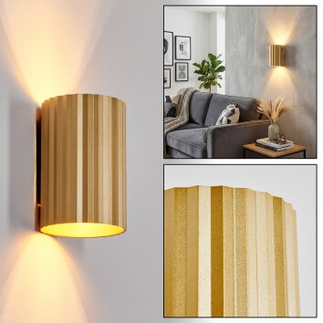 Fonir Lampade Up & Down, Applique Oro, 1-Luce