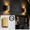 Fonir Lampade Up & Down, Applique Oro, 1-Luce