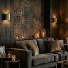 Fonir Lampade Up & Down, Applique Oro, 1-Luce