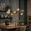 Chehalis Lampadario a sospensione, Lampada a sfera, Lampada a sospensione Blu, Cromo, Verde, Grigio fumo, 8-Luci