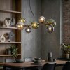 Chehalis Lampadario a sospensione, Lampada a sfera, Lampada a sospensione Blu, Cromo, Verde, Grigio fumo, 8-Luci