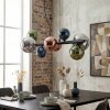 Chehalis Lampadario a sospensione, Lampada a sfera, Lampada a sospensione Blu, Cromo, Verde, Ramato, Grigio fumo, 8-Luci