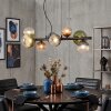 Chehalis Lampadario a sospensione, Lampada a sfera, Lampada a sospensione Blu, Verde, Chiaro, Ramato, 8-Luci