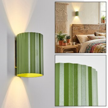 Fonir Lampade Up & Down, Applique Verde, 1-Luce