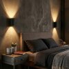 Fonir Lampade Up & Down, Applique Nero, 1-Luce