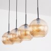 Koyoto Lampadario a sospensione, Lampada a sfera, Lampada a sospensione Ambrato, 4-Luci