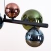 Chehalis Lampadario a sospensione, Lampada a sfera, Lampada a sospensione Blu, Verde, Ramato, 8-Luci