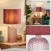 Fonil Lampada da tavolo Fucsia, Trasparente, chiaro, 1-Luce