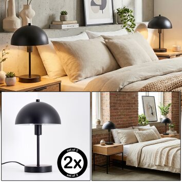 Veltri Lampada da tavolo Nero, 1-Luce