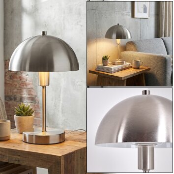 Veltri Lampada da tavolo Nichel opaco, 1-Luce