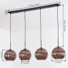 Koyoto Lampadario a sospensione, Lampada a sfera, Lampada a sospensione Ramato, 4-Luci