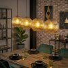 Koyoto Lampadario a sospensione, Lampada a sfera, Lampada a sospensione Oro, 4-Luci