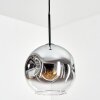 Ripoll Lampadario a sospensione, Lampada a sfera, Lampada a sospensione Cromo, Chiaro, Grigio fumo, 1-Luce