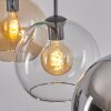 Koyoto Lampadario a sospensione, Lampada a sfera, Lampada a sospensione Ambrato, Chiaro, Grigio fumo, 3-Luci