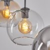 Koyoto Lampadario a sospensione, Lampada a sfera, Lampada a sospensione Ambrato, Chiaro, Grigio fumo, 3-Luci