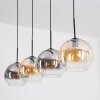 Koyoto Lampadario a sospensione, Lampada a sfera, Lampada a sospensione Ambrato, Chiaro, Grigio fumo, 4-Luci