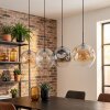 Ripoll Lampadario a sospensione, Lampada a sfera, Lampada a sospensione Ambrato, Chiaro, Grigio fumo, 4-Luci
