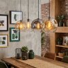 Ripoll Lampadario a sospensione, Lampada a sfera, Lampada a sospensione Ambrato, Chiaro, Grigio fumo, 4-Luci
