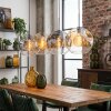 Ripoll Lampadario a sospensione, Lampada a sfera, Lampada a sospensione Ambrato, Chiaro, Grigio fumo, 4-Luci