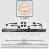 Koyoto Lampadario a sospensione, Lampada a sfera, Lampada a sospensione Ambrato, Chiaro, 4-Luci