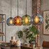Koyoto Lampadario a sospensione, Lampada a sfera, Lampada a sospensione Blu, Verde, Ramato, 4-Luci