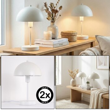 Veltri Lampada da tavolo Bianco, 1-Luce