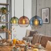 Koyoto Lampadario a sospensione, Lampada a sfera, Lampada a sospensione Blu, Verde, Chiaro, Ramato, 3-Luci