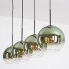 Koyoto Lampadario a sospensione, Lampada a sfera, Lampada a sospensione Verde, Chiaro, 4-Luci