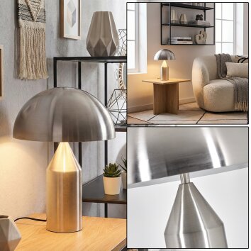 Rilon Lampada da tavolo Nichel opaco, 2-Luci