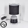 Mirvel Lampada da tavolo Nero, Bianco, 1-Luce