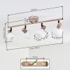 Lumox Plafoniera, Faretto da soffitto Beige, Nero, 4-Luci
