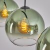 Koyoto Lampadario a sospensione, Lampada a sfera, Lampada a sospensione Verde, Chiaro, 3-Luci