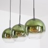 Koyoto Lampadario a sospensione, Lampada a sfera, Lampada a sospensione Verde, Chiaro, 3-Luci
