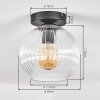 Koyoto Plafoniera, Lampada a sfera 20 cm Chiaro, 1-Luce