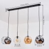 Ripoll Lampadario a sospensione, Lampada a sfera, Lampada a sospensione Ambrato, Chiaro, Grigio fumo, 4-Luci