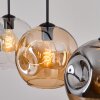 Ripoll Lampadario a sospensione, Lampada a sfera, Lampada a sospensione Ambrato, Chiaro, Grigio fumo, 4-Luci