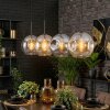 Ripoll Lampadario a sospensione, Lampada a sfera, Lampada a sospensione Ambrato, Chiaro, Grigio fumo, 4-Luci