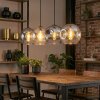 Ripoll Lampadario a sospensione, Lampada a sfera, Lampada a sospensione Ambrato, Chiaro, Grigio fumo, 4-Luci