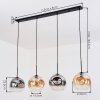 Ripoll Lampadario a sospensione, Lampada a sfera, Lampada a sospensione Ambrato, Chiaro, Grigio fumo, 4-Luci