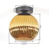 Koyoto Plafoniera, Lampada a sfera 20 cm Oro, 1-Luce