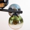 Gastor Lampadario a sospensione, Lampada a sfera, Lampada a sospensione Blu, Cromo, Verde, Chiaro, Ramato, Grigio fumo, 8-Luci