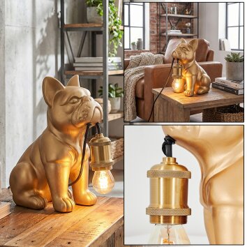 Harol Lampada da tavolo Oro, 1-Luce