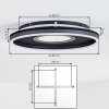 Halor Plafoniera LED Nero, 1-Luce