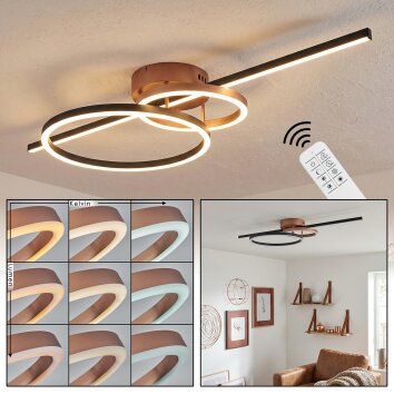 Goren Plafoniera LED Ramato, Nero, 1-Luce