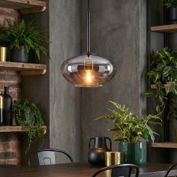 Mertola Lampadario a sospensione, Lampada a sospensione Grigio fumo, 1-Luce
