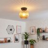 Koyoto Plafoniera, Lampada a sfera 20 cm Ambrato, 1-Luce