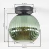 Koyoto Plafoniera, Lampada a sfera 20 cm Verde, 1-Luce