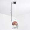 Ripoll Lampadario a sospensione, Lampada a sfera, Lampada a sospensione Chiaro, Ramato, 1-Luce