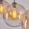 Koyoto Lampadario a sospensione, Lampada a sfera, Lampada a sospensione Ambrato, Chiaro, 3-Luci